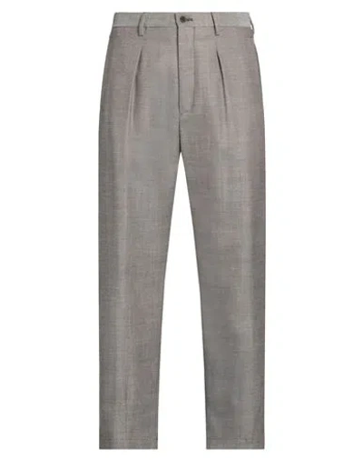 Giorgio Armani Man Pants Brown Size 34 Virgin Wool, Linen, Tussah Silk, Silk, Cashmere