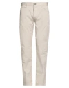 Giorgio Armani Man Pants Cream Size 32 Cotton, Elastane In Gray