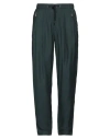 Giorgio Armani Man Pants Dark Green Size 38 Lyocell, Silk In Green