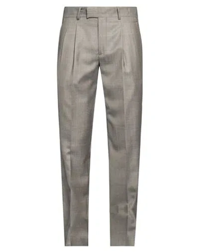 Giorgio Armani Man Pants Grey Size 40 Virgin Wool, Silk