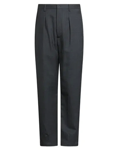 Giorgio Armani Man Pants Grey Size 42 Virgin Wool, Silk In Black