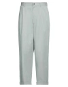 Giorgio Armani Man Pants Light Green Size 36 Cotton, Elastane