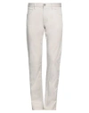 Giorgio Armani Man Pants Light Grey Size 32 Cotton, Elastane