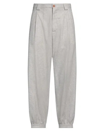 Giorgio Armani Man Pants Light Grey Size 38 Cashmere, Wool