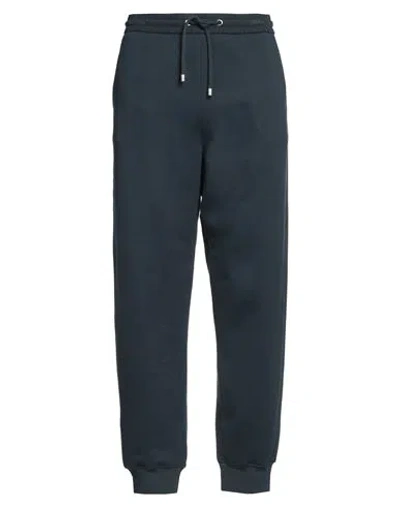 Giorgio Armani Man Pants Navy Size 44 Cotton, Cashmere, Synthetic Fibers In Navy Blue