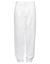 Giorgio Armani Man Pants White Size 36 Cotton, Elastane In White