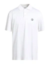 Giorgio Armani Man Polo Shirt Off White Size 48 Cotton, Viscose, Polyester, Polyamide, Elastane
