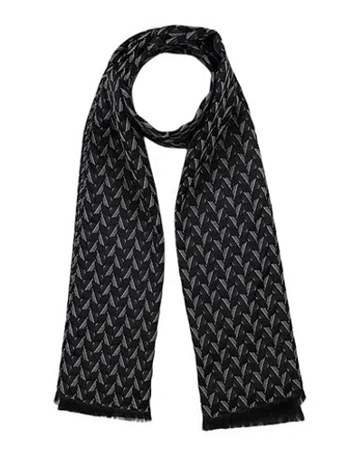 Giorgio Armani Man Scarf Black Size - Silk, Wool, Polyamide, Viscose