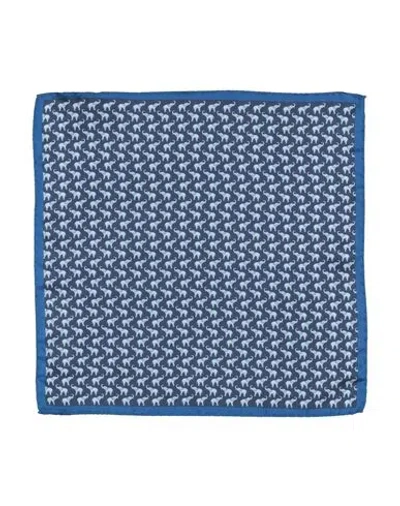 Giorgio Armani Man Scarf Blue Size - Silk