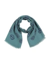 Giorgio Armani Man Scarf Deep Teal Size - Modal, Cashmere In Green