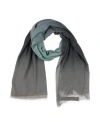 Giorgio Armani Man Scarf Light Green Size - Viscose, Modal, Polyamide, Cashmere