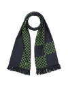 Giorgio Armani Man Scarf Midnight Blue Size - Wool, Viscose, Polyester, Silk, Modal In Blue