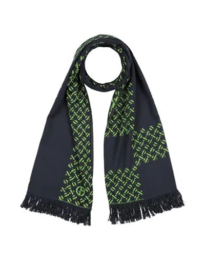 Giorgio Armani Man Scarf Midnight Blue Size - Wool, Viscose, Polyester, Silk, Modal