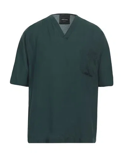 Giorgio Armani Man Shirt Green Size S Lyocell, Silk
