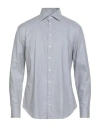 Giorgio Armani Man Shirt Grey Size 17 ½ Cotton In Gray