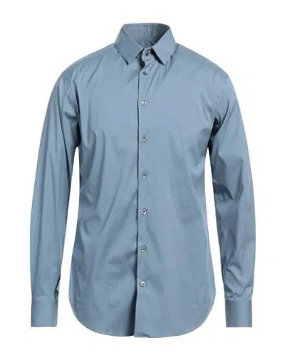 Giorgio Armani Man Shirt Ivory Size 15 ¾ Cotton, Polyamide, Elastane In White