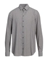 Giorgio Armani Man Shirt Light Grey Size 16 ½ Acetate, Silk, Polyamide In Grey