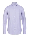 Giorgio Armani Man Shirt Lilac Size 17 ½ Cotton In Purple