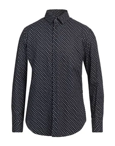Giorgio Armani Man Shirt Midnight Blue Size 15 ¾ Cotton, Polyamide