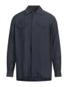 Giorgio Armani Man Shirt Midnight Blue Size 15 ¾ Lyocell, Silk