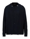 Giorgio Armani Man Shirt Midnight Blue Size Xxl Cupro
