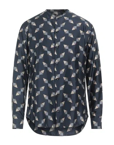 Giorgio Armani Man Shirt Navy Size 17 Silk