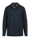 Giorgio Armani Man Shirt Navy Size Xxl Linen In Blue