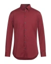 Giorgio Armani Man Shirt Red Size 15 ¾ Cotton, Polyamide, Elastane