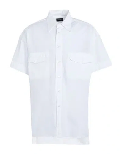 Giorgio Armani Man Shirt White Size 17 Cotton
