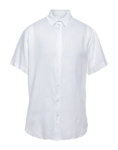 Giorgio Armani Man Shirt White Size 17 Linen