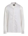 Giorgio Armani Man Shirt White Size L Lyocell, Polyester In White