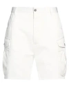 Giorgio Armani Man Shorts & Bermuda Shorts White Size 36 Cotton In White