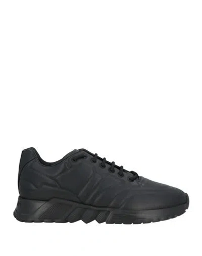 Giorgio Armani Man Sneakers Black Size 9 Leather