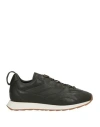 Giorgio Armani Man Sneakers Dark Green Size 9 Leather