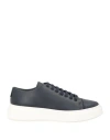Giorgio Armani Man Sneakers Midnight Blue Size 9 Cow Leather