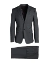 Giorgio Armani Man Suit Charcoal Size 42 Wool, Elastane In Grey