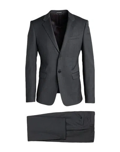 Giorgio Armani Man Suit Charcoal Size 42 Wool, Elastane In Grey