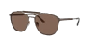 Giorgio Armani Square-frame Sunglasses In Dark Brown