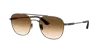 Giorgio Armani Double-bridge Sunglasses In Brown
