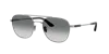 Giorgio Armani Double-bridge Design Sunglasses In Brown