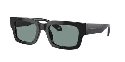 Giorgio Armani Man Sunglass Ar8184u In Grey Vintage Blue