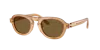 Giorgio Armani Round-frame Sunglasses In Brown