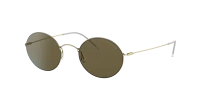 Giorgio Armani Man Sunglass Ar6115t In Dark Brown