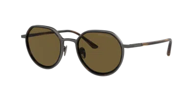Giorgio Armani Man Sunglasses Ar6144 In Dark Brown