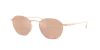 Giorgio Armani Man Sunglasses Ar6160t In Clear Mirror Real Rose Gold