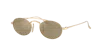 Giorgio Armani Man Sunglasses Ar6161t In Clear Mirror Real Yellow Gold