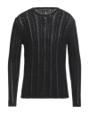 Giorgio Armani Man Sweater Black Size 38 Cotton, Silk