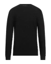 Giorgio Armani Man Sweater Black Size 48 Cotton, Cashmere, Silk, Polyamide, Elastane