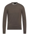 Giorgio Armani Man Sweater Brown Size 44 Virgin Wool In Brown