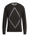 Giorgio Armani Man Sweater Steel Grey Size 46 Virgin Wool In Grey